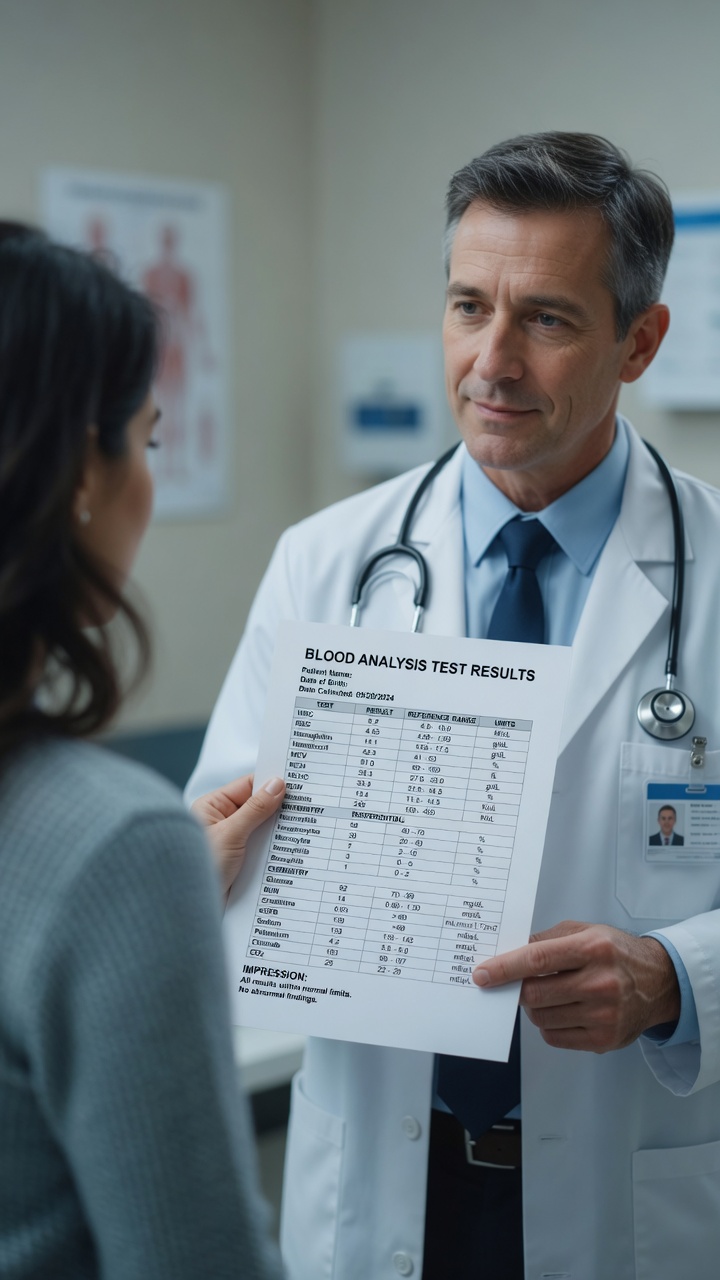 Doctor visit with normal test results